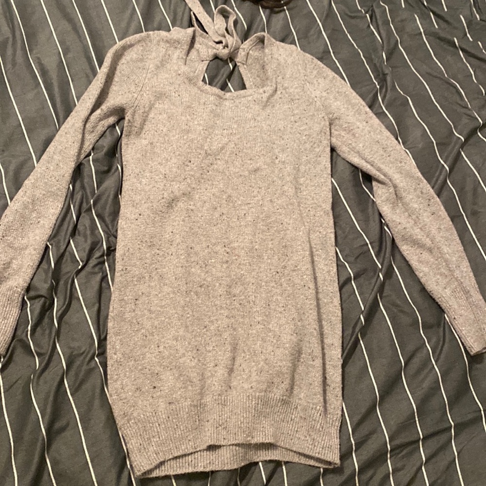 Gray long sleeve motherhood maternity sweat shirt